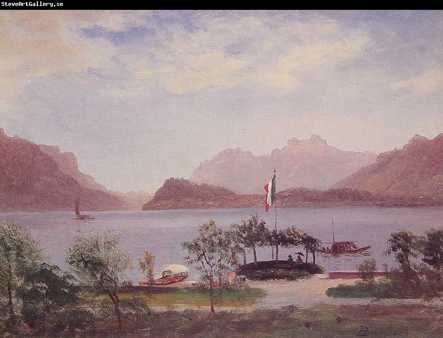 Albert Bierstadt Italian Lake Scene